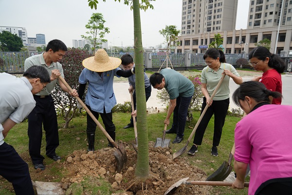 法护生态绿 党筑幸福林——鼎湖区法院机关党委开展植树造绿主题党日活动